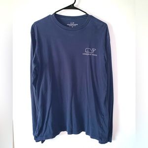 🐳 Vineyard Vines Christmas Whale with Santa Hat - Long Sleeve Tee Shirt